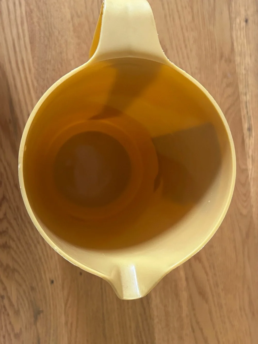 VTG NOS Rubbermaid Harvest Gold Covered Pitcher with White Lid 2.25 Quart Retro
